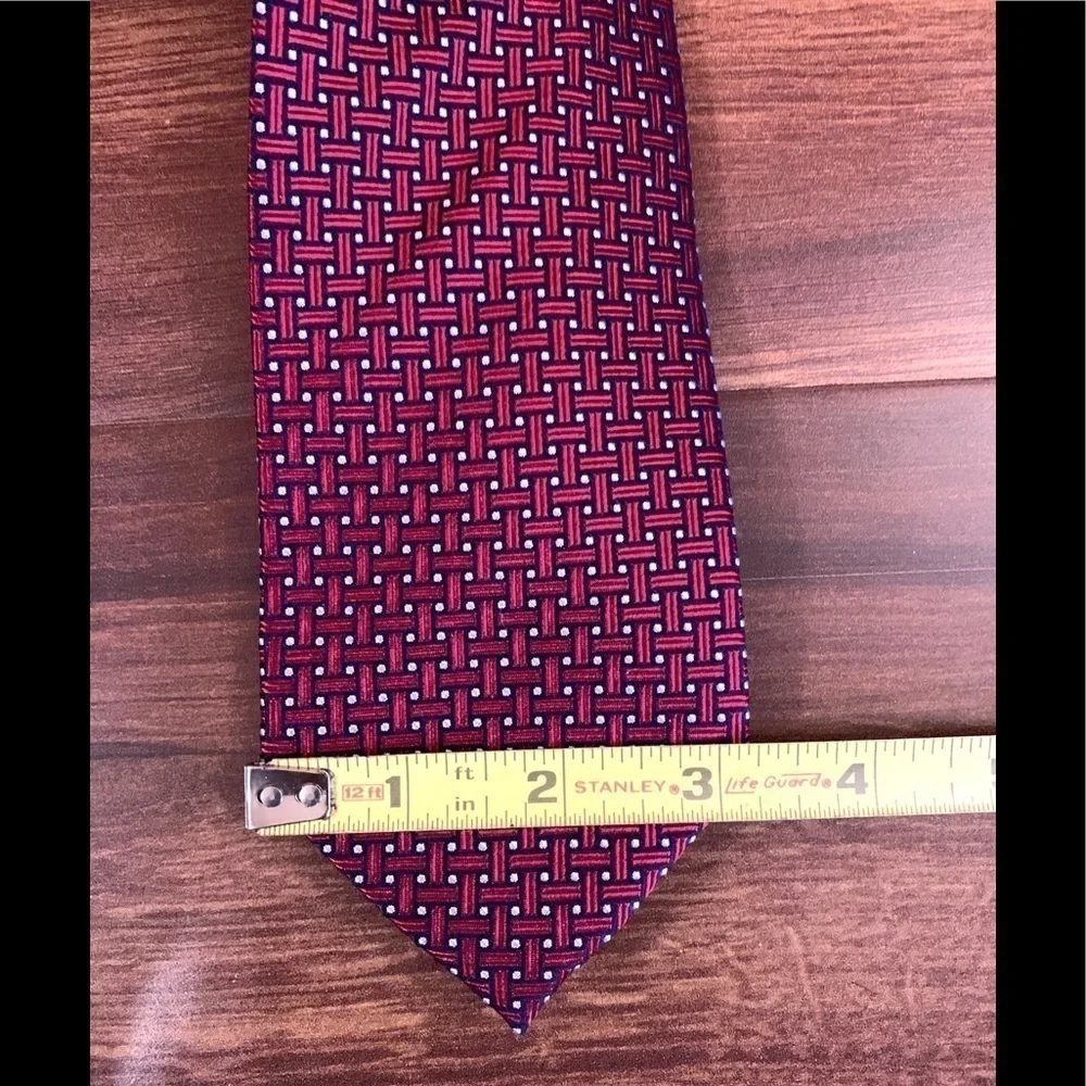 🍂SALE🍂 TASSO ELBA Burgundy 100% Silk Necktie